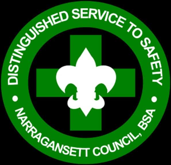 Badge for service recognition in Scouting.